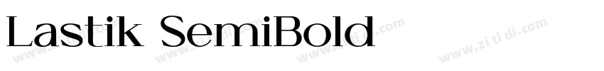 Lastik SemiBold字体转换